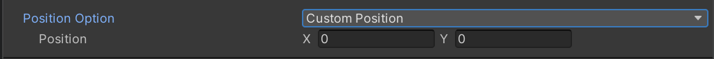 Custom Position