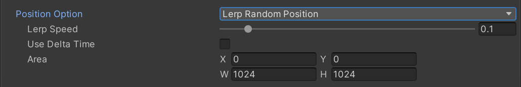 Lerped Random Position