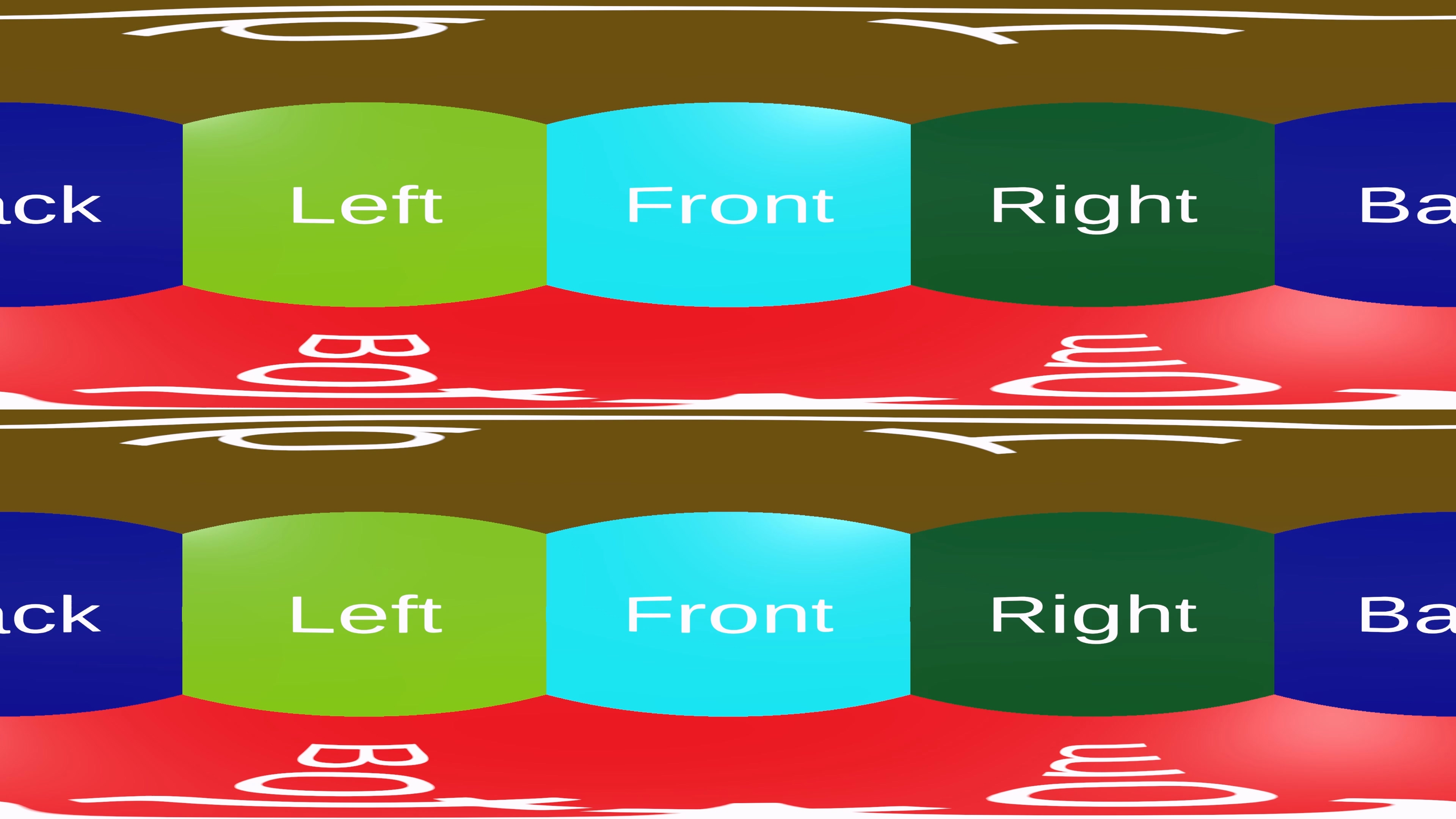 Outputed equi-rectangular image created with Omni-Directional Stereo