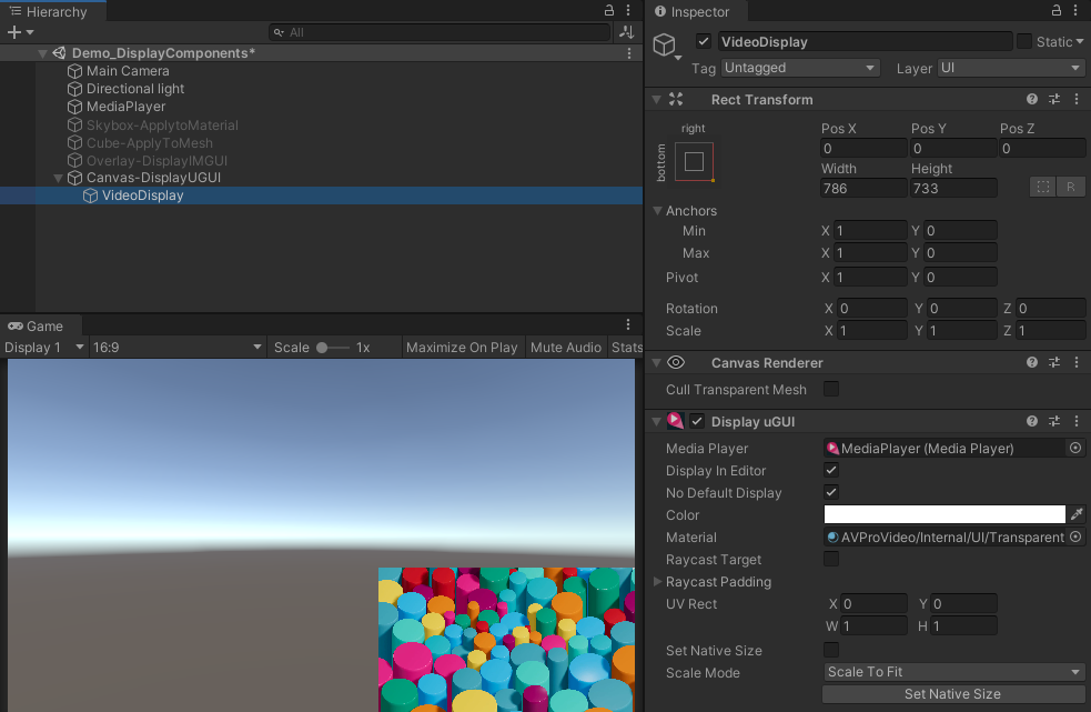 Hiding the Screen Canvas in the Unity Editor